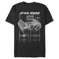 Men's Star Wars TIE Fighterprint T-Shirt