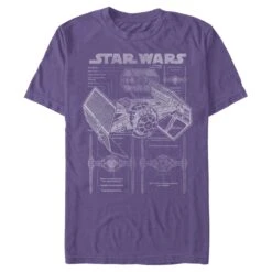 Men's Star Wars TIE Fighterprint T-Shirt -Fifthsun Shirts 11STW708WL Tie Figher xx 149 6