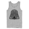 Men's Star Wars Ornate Vader Helmet Tank Top 1 Men's Star Wars Ornate Vader Helmet Tank Top -Fifthsun Shirts 12STW753WG DAY OF VADER