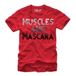 Women's CHIN UP Muscles And Mascara Boyfriend Tee