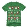 Men's Lost Gods Ugly Christmas Santa Claus T-Shirt -Fifthsun Shirts 13MISC660B Santa Workshop Comp copy