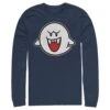 Men's Nintendo Mario Boo Ghost Long Sleeve Shirt