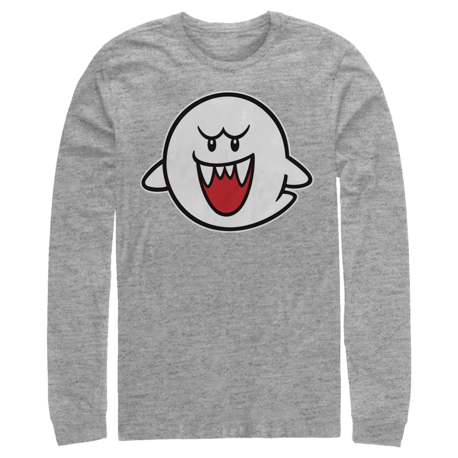 Men's Nintendo Mario Boo Ghost Long Sleeve Shirt 5 Men's Nintendo Mario Boo Ghost Long Sleeve Shirt - Image 3
