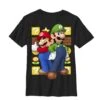 Boy's Nintendo Mario And Luigi T-Shirt 1 Boy's Nintendo Mario And Luigi T-Shirt -Fifthsun Shirts 13NNTD568 Two Time Comp copy