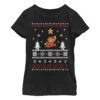 Girl's Nintendo Ugly Christmas Mario Jump Star T-Shirt -Fifthsun Shirts 13NNTD764WB Mario Star comp