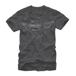 Men's Star Wars Yoda Outline T-Shirt