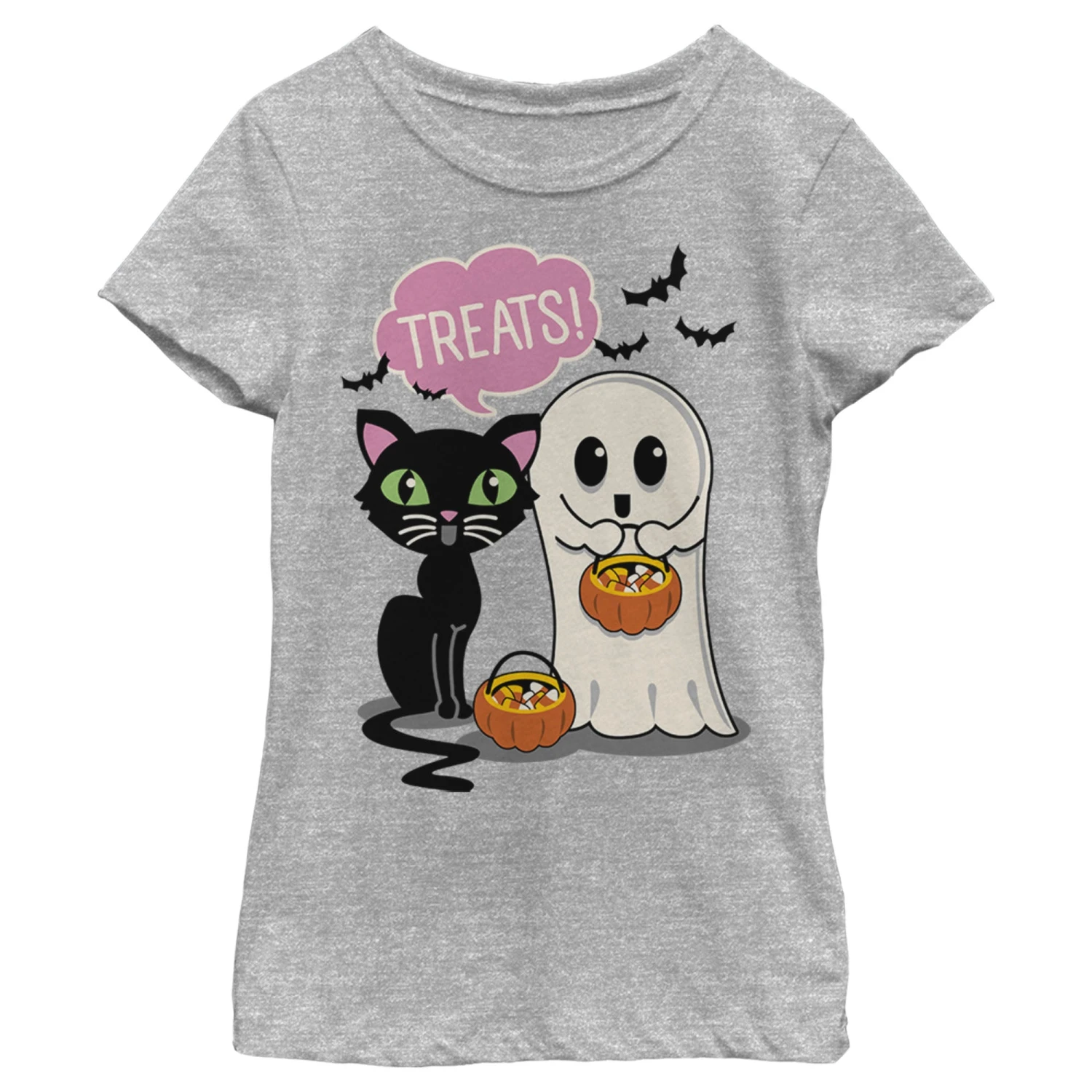 Girl's Lost Gods Halloween Treat Friends T-Shirt 4 Girl's Lost Gods Halloween Treat Friends T-Shirt - Image 2