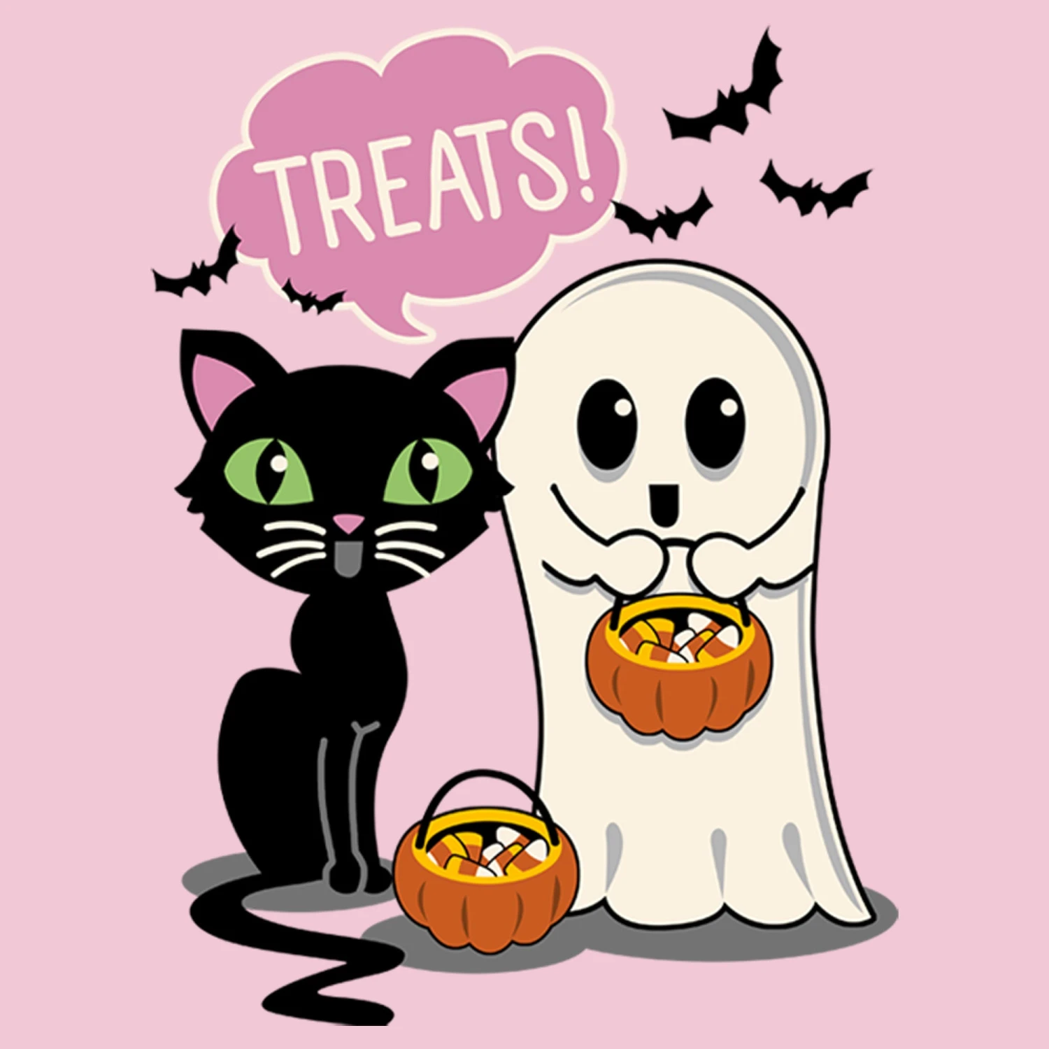 Girl's Lost Gods Halloween Treat Friends T-Shirt 8 Girl's Lost Gods Halloween Treat Friends T-Shirt - Image 6