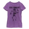 Girl's Lost Gods Halloween Oh Snap Skeleton T-Shirt