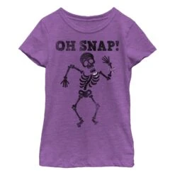 Girl's Lost Gods Halloween Oh Snap Skeleton T-Shirt