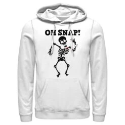 Men's Lost Gods Halloween Oh Snap Pull Over Hoodie -Fifthsun Shirts 13VLIN230ZL Snap Skull 17 147 copy