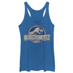 Women's Jurassic World T. Rex Logo Racerback Tank Top
