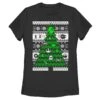 Women's Star Wars Ugly Christmas Tree T-Shirt -Fifthsun Shirts 14STRW1636WC Galactic Tree comp
