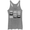 Women's Lost Gods Cassette Tape Parade Racerback Tank Top