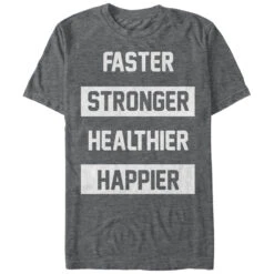 Women's CHIN UP Faster Stronger Healthier Happier Boyfriend Tee