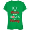 Junior's CHIN UP Christmas Candy Deck The Halls T-Shirt -Fifthsun Shirts 15CHIN662WE Candy Bowls