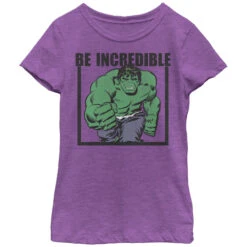 Girl's Marvel Hulk Be Incredible T-Shirt