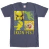 Men's Marvel Iron Fist Four Square T-Shirt 1 Men's Marvel Iron Fist Four Square T-Shirt -Fifthsun Shirts 15MARV181C 4 Square comp copy