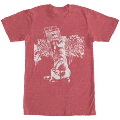 Men's Lost Gods Graffiti Boombox Cat T-Shirt