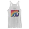 Women's MTV Rainbow Logo Racerback Tank Top