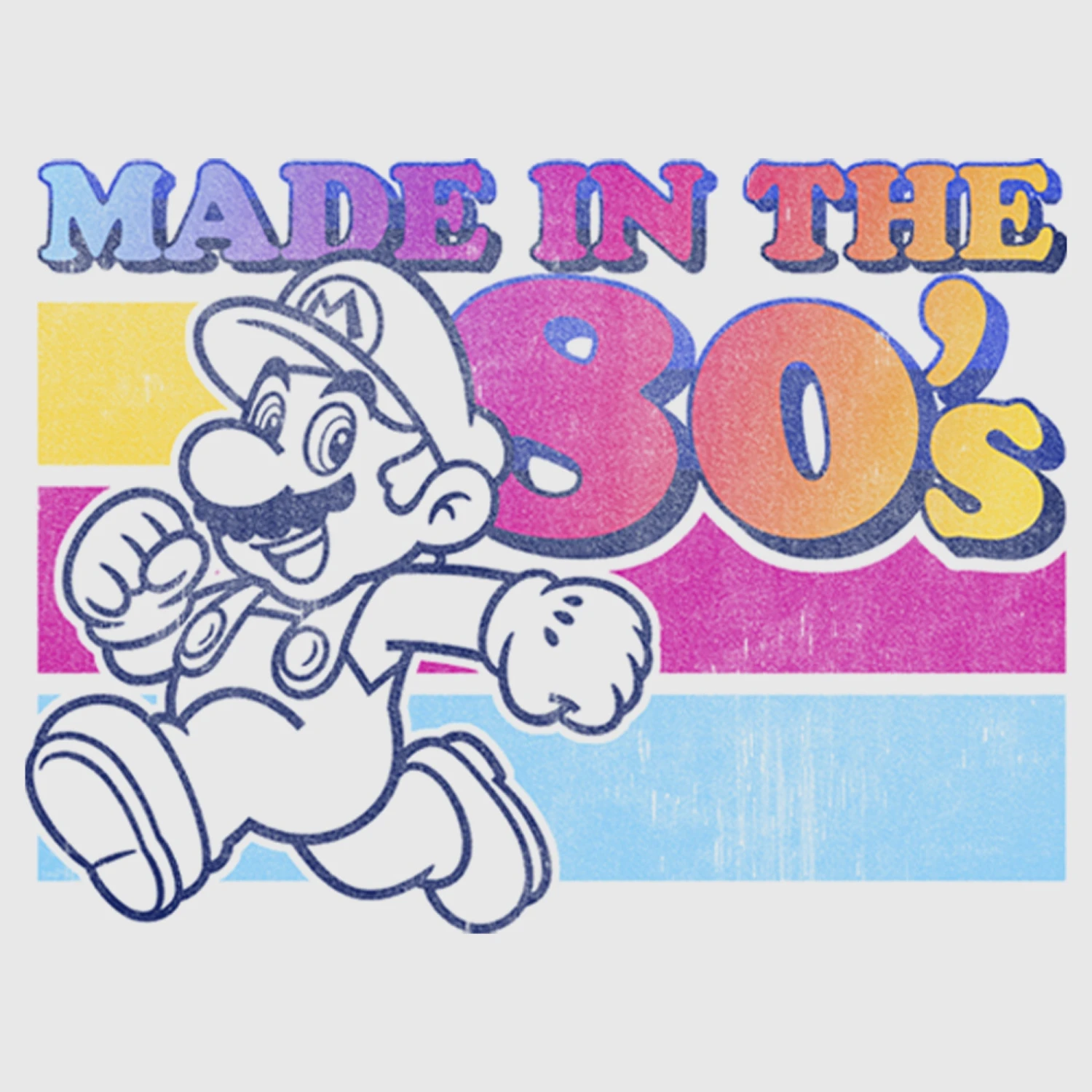Men's Nintendo Mario Made In The Eighties T-Shirt 4 Men's Nintendo Mario Made In The Eighties T-Shirt - Image 2