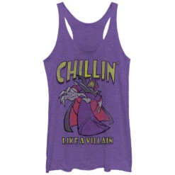 Women's Toy Story Emperor Zurg Chillin Like A Villain Racerback Tank Top