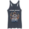 Women's Star Wars The Force Awakens BB-8 Droid Racerback Tank Top -Fifthsun Shirts 15STRS216WC Rollin Astro