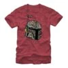 Men's Star Wars Tribal Print Boba Fett Helmet T-Shirt -Fifthsun Shirts 15STRW569 Fett Pattern comp copy
