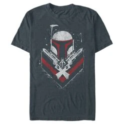 Men's Star Wars Boba Fett No Threats Only Promises T-Shirt -Fifthsun Shirts 15STRW823WS Only Promises Comp 44 107 6