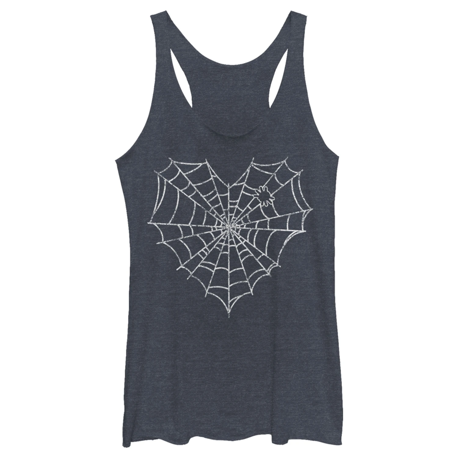 Women's Lost Gods Halloween Heart Spider Web Racerback Tank Top 3 Women's Lost Gods Halloween Heart Spider Web Racerback Tank Top
