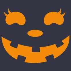 Women's CHIN UP Halloween Jack O' Lantern Face T-Shirt -Fifthsun Shirts 15VLIN1451WS Jill O Lantern 61 147 swatch