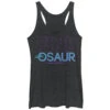 Women's CHIN UP Fine-osaur Dinosaur Racerback Tank Top