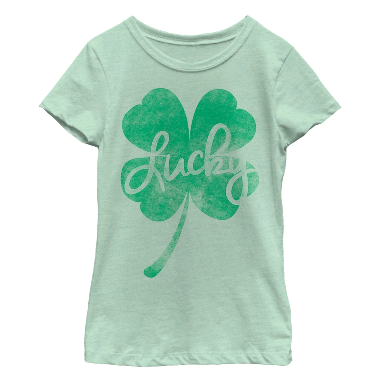 Girl's Lost Gods St. Patrick's Day Lucky Retro Shamrock T-Shirt 3 Girl's Lost Gods St. Patrick's Day Lucky Retro Shamrock T-Shirt