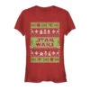 Junior's Star Wars Ugly Christmas Come To The Merry Side T-Shirt -Fifthsun Shirts 15strw360wa xmas time