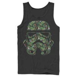 Men's Star Wars Stormtrooper Tropical Helmet Tank Top -Fifthsun Shirts 15strw375 tropical trooper comp fix 1