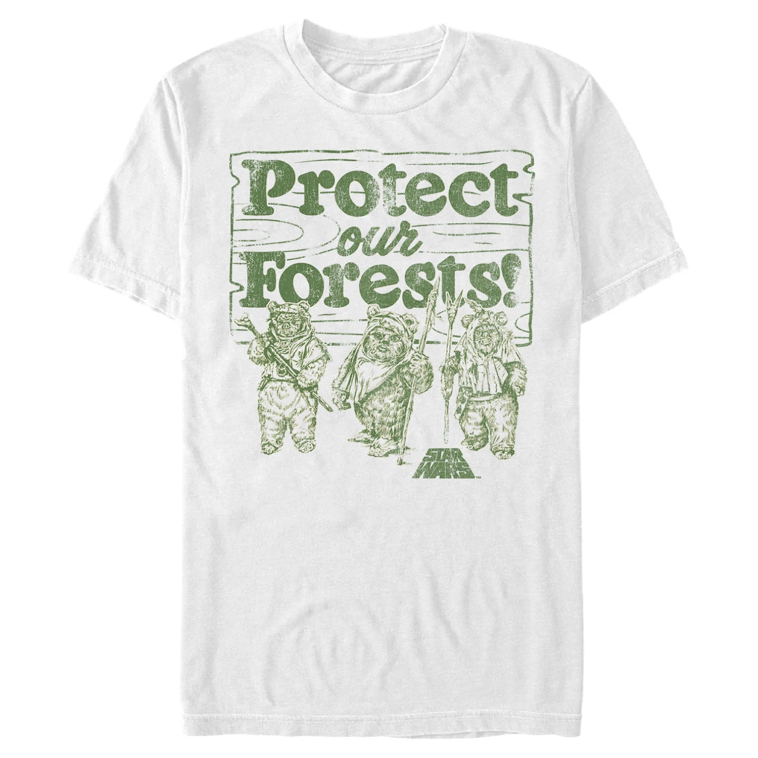 Men's Star Wars Ewok Protect Our Forests T-Shirt 6 Men's Star Wars Ewok Protect Our Forests T-Shirt - Image 4