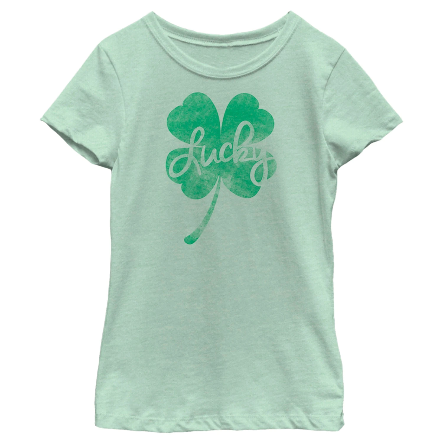 Girl's Lost Gods St. Patrick's Day Lucky Retro Shamrock T-Shirt 5 Girl's Lost Gods St. Patrick's Day Lucky Retro Shamrock T-Shirt - Image 3