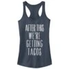 Junior's CHIN UP After Tacos Racerback Tank Top -Fifthsun Shirts 16CHIN0119J After Tacos comp 74 107 13