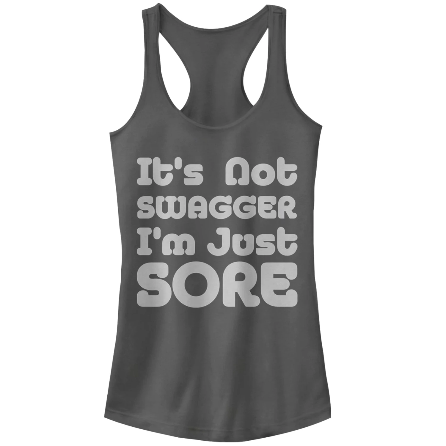Junior's CHIN UP Not Swagger Just Sore Racerback Tank Top 3 Junior's CHIN UP Not Swagger Just Sore Racerback Tank Top