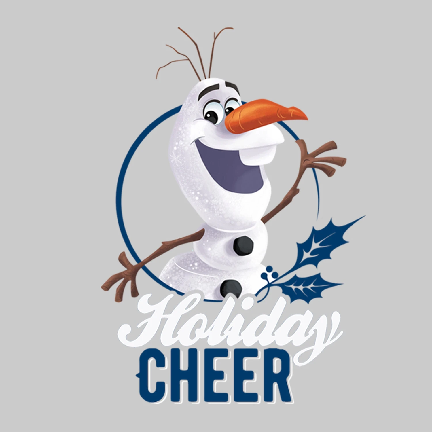 Men's Frozen Olaf Holiday Cheer Sweatshirt 4 Men's Frozen Olaf Holiday Cheer Sweatshirt - Image 2