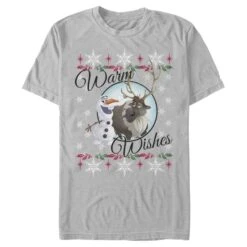 Men's Frozen Christmas Warm Wishes T-Shirt