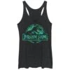 Women's Jurassic Park Floral T Rex Logo Racerback Tank Top 2 Women's Jurassic Park Floral T Rex Logo Racerback Tank Top -Fifthsun Shirts 16JPRK00001A 002 Floral Logo 61 82