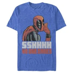 Men's Marvel Deadpool No One Cares T-Shirt -Fifthsun Shirts 16MARV307ZI No One 04 107 148 6