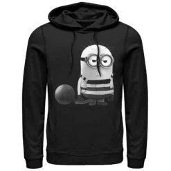 Men's Despicable Me 3 Minion Grumpy Prisoner Pull Over Hoodie