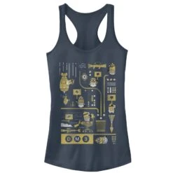 Junior's Despicable Me 3 Minion Lab Work Racerback Tank Top