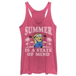 Women's Despicable Me Minion Summer State Of Mind Racerback Tank Top