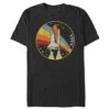 Men's NASA Shuttle Launch Into Rainbow T-Shirt -Fifthsun Shirts 16NASA023 RETRO ROCKET COMP 6