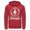 Men's Nintendo Christmas Happy Holidays Tree Pull Over Hoodie