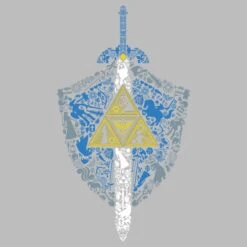 Men's Nintendo Legend Of Zelda Hidden Pattern T-Shirt -Fifthsun Shirts 16NNTD1257D Iconic Weapon Comp 00 105 swatch