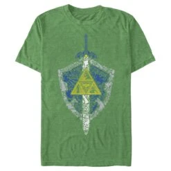 Men's Nintendo Legend Of Zelda Hidden Pattern T-Shirt -Fifthsun Shirts 16NNTD1257G Iconic Weapon Comp 44 107 6